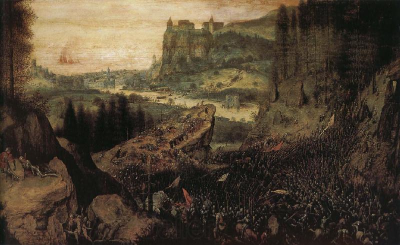 Pieter Bruegel Saul killed Norge oil painting art